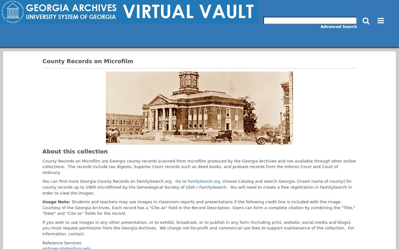 Georgia historical county records for Woodstock city directory gaps